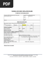 Datasheet - Distillation Column