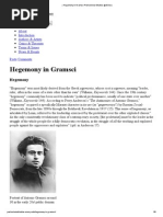 Hegemony in Gramsci Postcolonial Studies at Emory