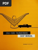 Ford Thunderbird 58 Shop Manual