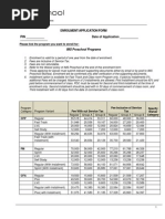 Proschool Enrol Form April 11