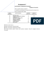 Assignment 2: Activities in The Project of Planning A Rural Piped-Water Supply