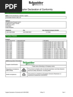 Supplier Declaration of Conformity Acti 9 Ic60 RCBO