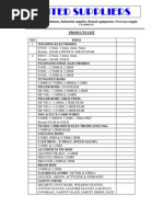 Us Product List