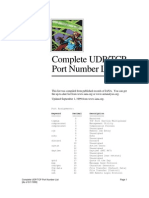 UDP TCP PortList