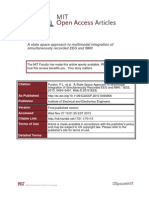 A State Space Approach To Multimodal Integration of Simultaneously Recorded EEG and fMRI