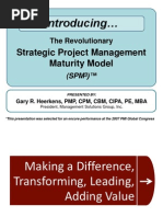 Strategic Project Management Maturity Model (spm3) - Gary Heerkens