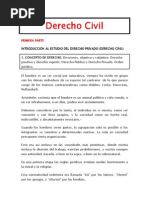 Derecho Civil 1 - Introducción