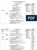 Yearly Plan 2012 For English Year 4 SJK (T) Mentakab: January Unit