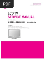 LG 32LG6000 LCDTV Service Manual