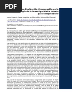 El Dualismo Explicación-Comprensión en La Metodología de La Investigación