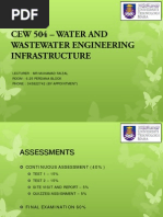 Cew 504 - Water and Wastewater Engineering Infrastructure