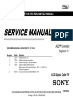 Manual Servico TV LCD Sony KDL 55ex525 Chassis Az2w