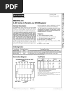 MM74HC164 8-Bit Serial-in/Parallel-out Shift Register: General Description