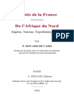 Rouard de Card E - Traites de La France Avec L Afrique Du Nord