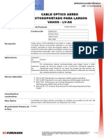 Cable Óptico Dieléctrico Auto Soportado para Vanos Largos (CFOA-LV-AS-S)