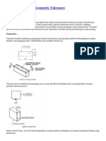 Toleransi Geometri