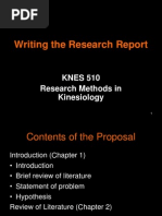 20&21 - Writing The Research Report