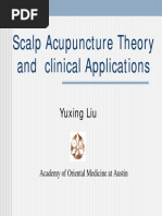 Scalp Acupuncture Theory and Clinical Applications: Yuxing Liu