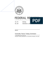 Commodity Futures Trading Commission: Vol. 78 Monday, No. 231 December 2, 2013