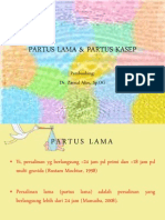 Partus Lama, Partus Kasep