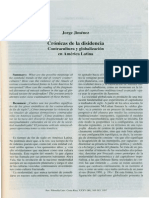 Cronicas de La Disidencia Contracultura y Globalizacion en America Latina