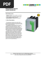 Redundancy Module Quint-Diode/40: 1. Short Description