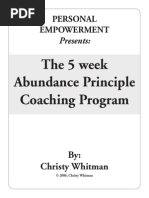 PERSONAL EMPOWERMENT Abundance Practice Book