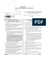 Paper-Iii Library and Information Science: Signature and Name of Invigilator