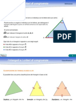 I Triangoli e I Criteri Di Congruenza