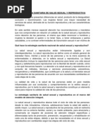 Estrategia Sanitaria de Salud Sexual y Reproductiva