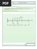 Diagrama de Cortante y Momento Por El Metodo de Ecuaciones