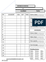 Plantilla Estadisticas e Informe de Partido