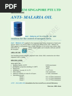 Anit Malaria Oil