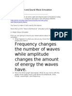 Light Sound Wave Simulations Answers