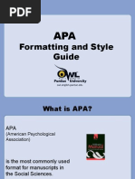 APA Style Power Point