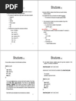 Structures Structures: Name of Structure Variable Name