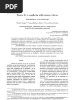 Teoria de La Conducta - Reflexiones Criticas - Carpio