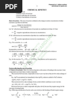 Chemical Kinetics IPE