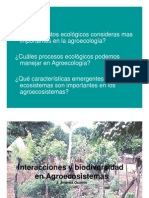 Interacciones en Los Agroecosistemas