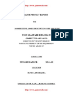 Major Project Report: Post Graduate Diploma in