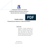 Relatório - Programação para Sistema de Volume Intermediário