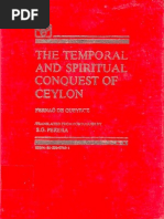 The Temporal and Spiritual Conquest of Ceylon - Vol I