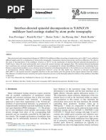 Interface-Directed Spinodal Decomposition in Tialn/Crn Multilayer Hard Coatings Studied by Atom Probe Tomography