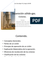 Separación Sólido-Gas