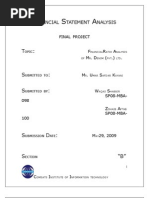 Project - Financial Statement Analysis