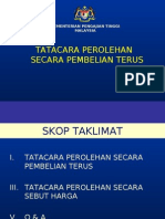 Tatacara Perolehan Terus Sebut Harga