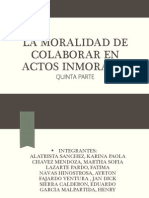 La Moralidad de Colaborar en Actos Inmorales