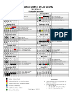 2013-14 Instructional Calendar