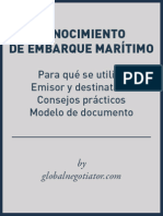 Modelo Conocimiento Embarque Marítimo