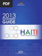 2013 Investment Guide To Haiti